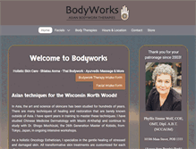 Tablet Screenshot of bodyworkstherapies.com